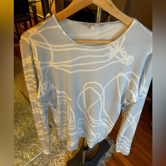 Tulipe All Over Jersey Fitted Long Sleeve T-Shirt NWOT - Picture 8 of 10